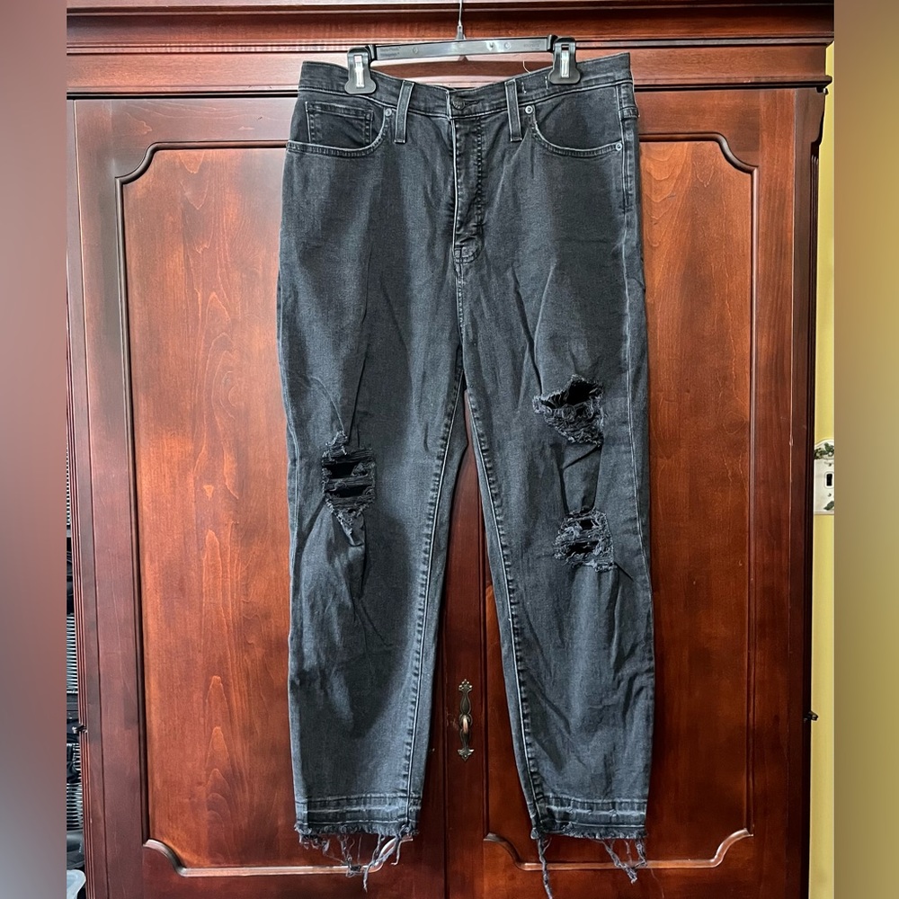 Madewell The Mom Jean Black Size 31